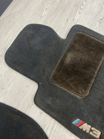 Used Genuine 01-06 BMW E46 M3 Convertible Carpets Floor Mats Black Front & Rear
