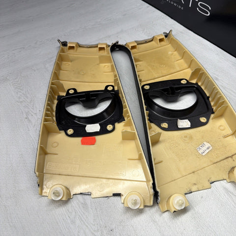 06-10 BMW E60 M5 Left Right Set B-Pillar Trim Panel Cover Alcantara OEM Used