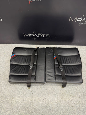 95-99 BMW E36 M3 Rear Folding Seat Backrest Pair Black Nappa Set OEM *Notes*