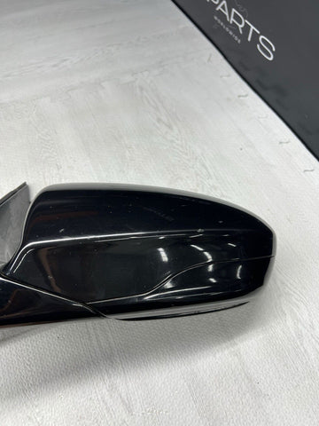 13-16 BMW F10 M5 LEFT DRIVER SIDE MIRROR NO CAMERA SAPPHIRE BLACK OEM