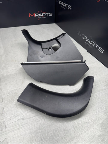 01-06 BMW E46 M3 Left Right Kick Dead Pedals Covers Trims Panels Genuine Black