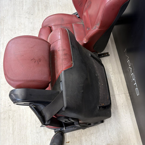 01-06 BMW E46 M3 Convertible Interior Front Heated Seats Imola Red *Notes*