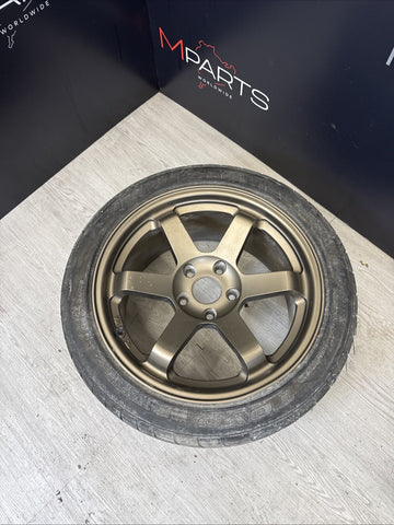 17x9 MATTE BRONZE TE37 STYLE WHEELS FITS HONDA CIVIC EG EK S2000