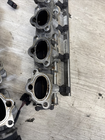06-10 BMW M5 M6 S85 Individual Throttle Body Assembly ITB Fuel Rail Injectors