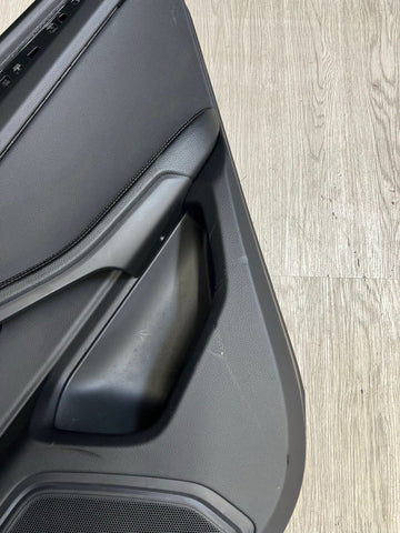 Porsche 15-21 Macan Rear Door Card Panel Black Right Passenger BOSE