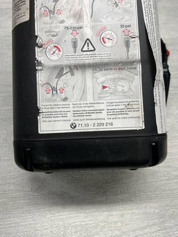 98-02 BMW Z3M Emergency Tire Kit Air Compressor Inflating Run Flat Pump