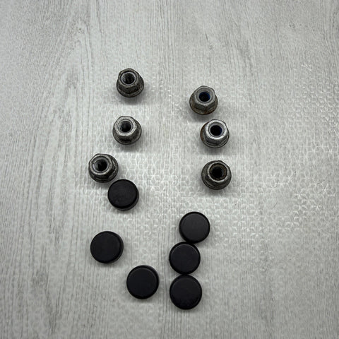 01-13 BMW E46 E90 E92 E93 M3 Shock Tower Strut Braces Bar OEM Nuts Caps Covers