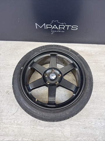 (1) 18x8 +35 Avid 1 AV-06 5x114.3 Matte Black Rim Wheel