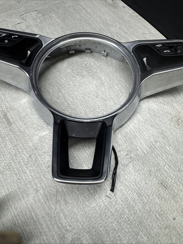 Porsche Macan 15-20 Steering Wheel Trim Center Cover W/ Radio Controls