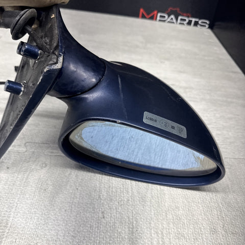 01-06 BMW E46 M3 Side View Door Mirrors Pair Mystic Blue *Notes*