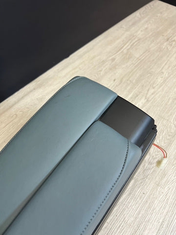 08-13 BMW E90 E92 E93 M3 Center Console Extended Leather Silverstone Palladium