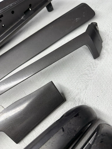 01-06 BMW E46 M3 Convertible Interior Armrests Trim Set Titan Shadow Grey