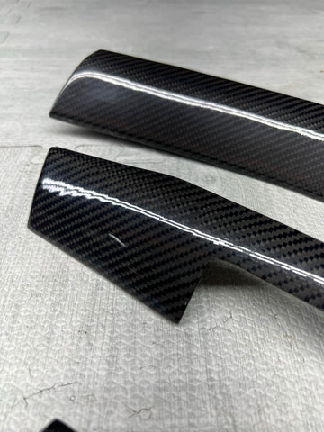 BMW E46 M3 01-06 Carbon Fiber Interior Trim Dashboard Dash Board Set *Notes*