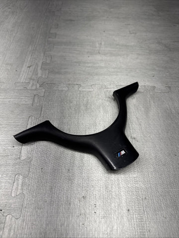 OEM 01-06 BMW E46 M3 Lower Steering Wheel Trim Cover Plate Black