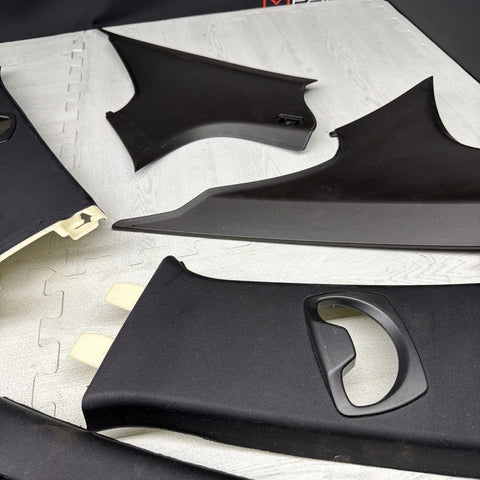 BMW E90 M3 08-11 SEDAN ABC BLACK PILLAR INTERIOR TRIM PANEL SET OEM