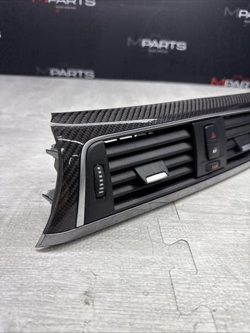 15-20 BMW F80 M3 F82 F83 M4 Carbon Fiber Interior Dash Dashboard Vent Trim OEM
