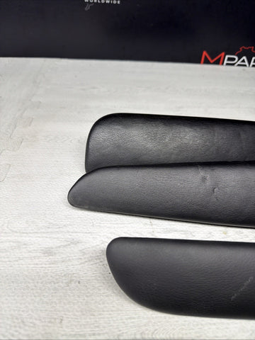 01-06 BMW OEM E46 M3 Coupe Trim Armrest Pads Set Black 8238622