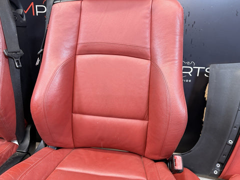 07-13 BMW E93 335 Convertible Original Coral Red Interior Seats Complete