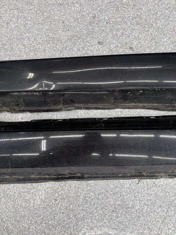 06-10 BMW E63 E64 M6 Side Skirts Rocker Panels Black Sapphire OEM