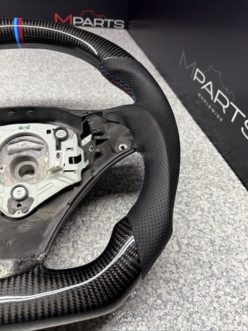08-13 BMW E90 E92 E93 M3 OHC Carbon fiber Steering Wheel Tri Stitched DCT *Note*