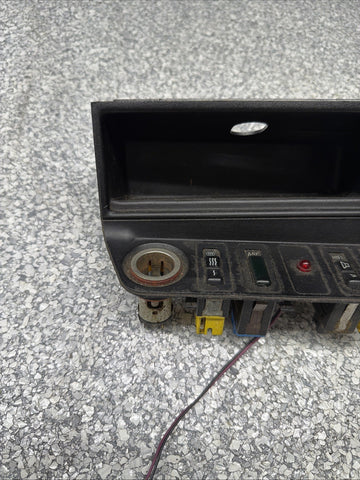 BMW E36 Center Console Panel Bezel Storage Cubby Alarm LED Heated Seats LM33 OEM