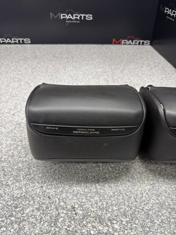 2001-2006 BMW E46 M3 Convertible Black Rear Headrests Head Rests Pair *Tab*