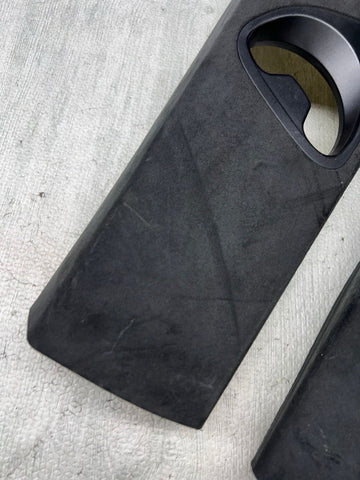 BMW 06-10 E63 645 650 M6 Coupe B Pillar Trims Covers Panels Alcantara Set OEM