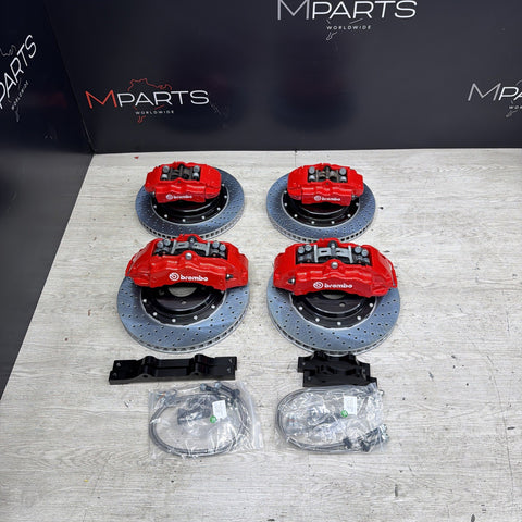 NEW 95-99 BMW E36 M3 BREMBO Big Brake Kit Red Calipers Rotors Set Plug & Play