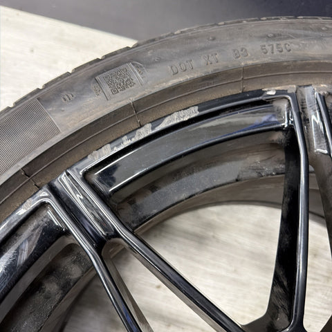 OEM BMW G82 G83 G80 M3 Rear Wheel Rim Style 826M R20x10.5" ET20 Black w/Tire