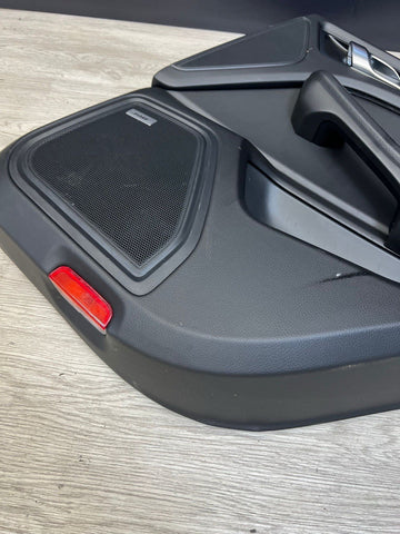 Porsche 15-21 Macan Rear Door Card Panel Black Right Passenger BOSE