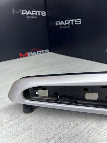 01-06 BMW E46 M3 Brushed Aluminum/Black Door Trim Armrest Right Front Passenger