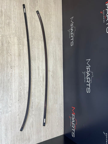 14-25 BMW F16 X6 F86 X6M Roof Drip Mouldings Trims Dravit Grey Pair Set OEM