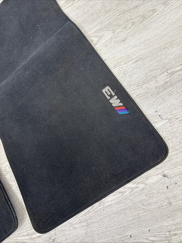 Genuine 01-06 BMW E46 M3 Carpets Floor Mats Black Front