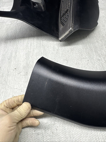 01-06 BMW E46 M3 Left Right Kick Dead Pedals Covers Trims Panels Genuine Black