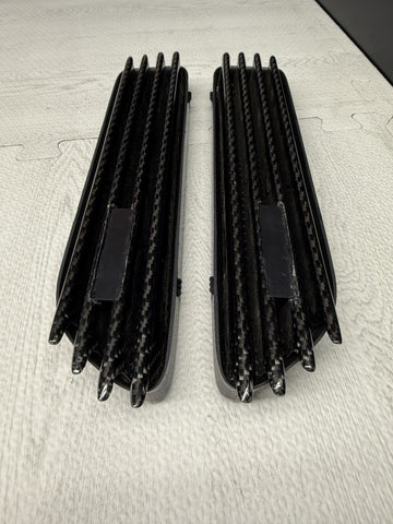 AUTOTECKNIC REPLACEMENT CARBON FIBER FENDER GRILLES GRILLS TRIMS BMW E46 M3