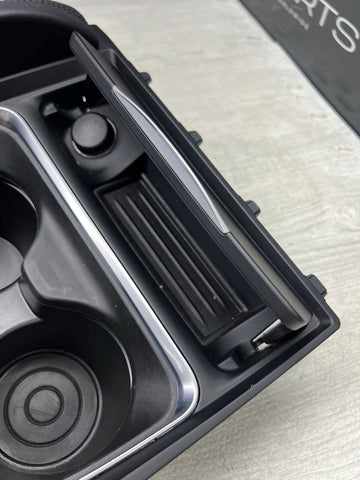 15-20 BMW F80 F82 F83 M3 M4 Front Cup Holder Center Console Leather Trim