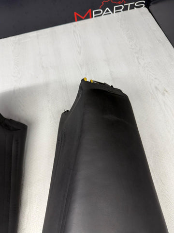 01-06 BMW E46 M3 Coupe Rear Seat Backrest Side Bolster Pair Black Napa OEM