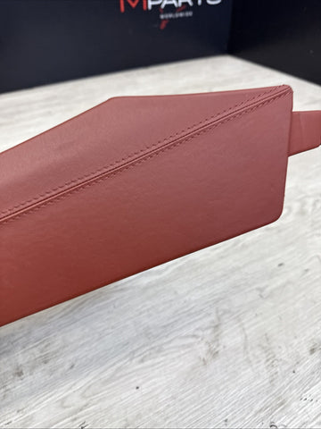 08-13 BMW E90 E92 E93 M3 OEM Front Center Console - Extended Leather Fox Red