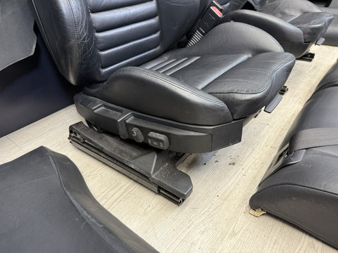 95-99 BMW E36 M3 COUPE SPORT VADER SEATS BLACK LEATHER OEM SET