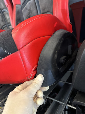 FERRARI F8 Tributo Front Seats Alcantara Grey / Red