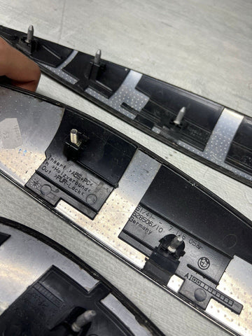 06-07 OEM BMW E63 E64 M6 Front Rear Door Dash Center Console Carbon Trim SET