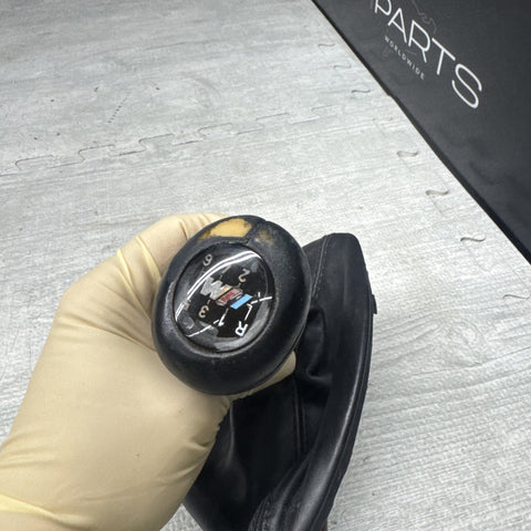 2008-2013 BMW E90 E92 E93 M3 LEATHER SHIFTER shift gear KNOB 6-SPEED ORIGINAL