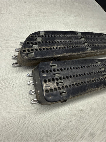 01-06 BMW E46 M3 Left Right Fender Vent Grilles Grills Trims Silver