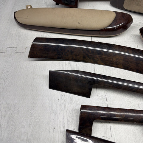 00-06 BMW E46 325ci 330ci 328ci Complete Wood Trim Set Coupe Armrests Center