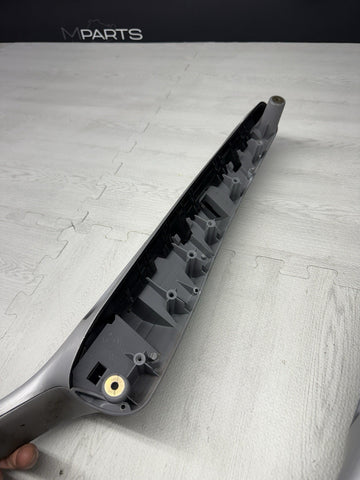 01-06 BMW E46 M3 Brushed Aluminum/Grey Door Trim Armrests Front