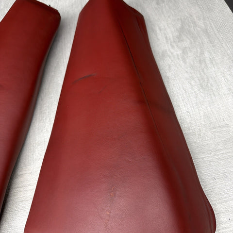 BMW E46 01-05 325ci 330ci M3 Coupe Rear Side Seat Bolsters Imola Red *Notes*