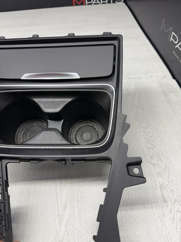 15-20 BMW F80 F82 F83 M3 M4 Front Cup Holder Center Console Trim Red Stitching