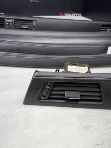08-13 BMW E92 E93 M3 Interior Trim Set Carbon Leather OEM *Notes*