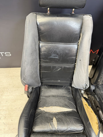 1983-1993 BMW E30 318i 320i 323i 325i Sport Seat Set Seats Black Leather