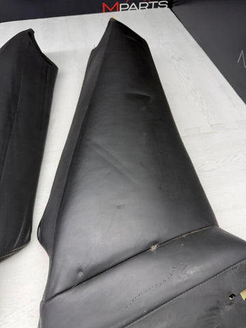 01-06 BMW E46 M3 Coupe Rear Seat Backrest Side Bolster Pair Black Napa OEM